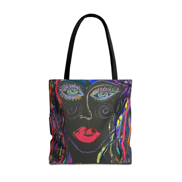 NEON ROSE Tote Bag