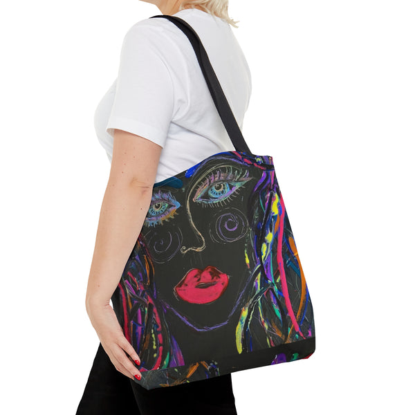 NEON ROSE Tote Bag