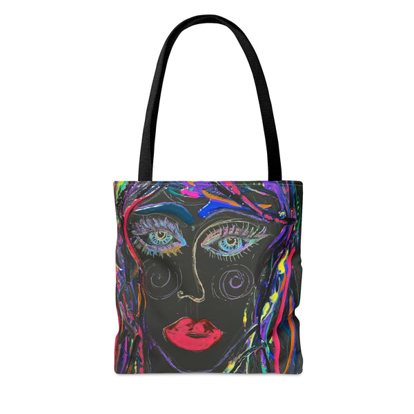 NEON ROSE Tote Bag