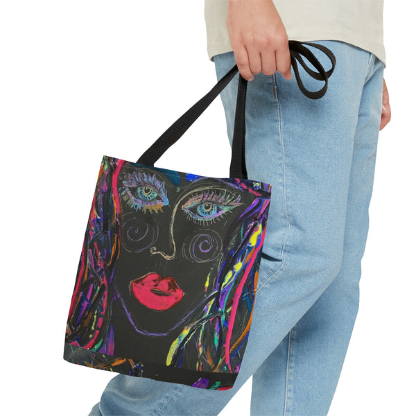 NEON ROSE Tote Bag
