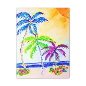 Gallery  - Three  Palms -  Canvas Print
