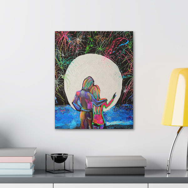HARVEST MOON in JULY  Canvas Gallery Wraps