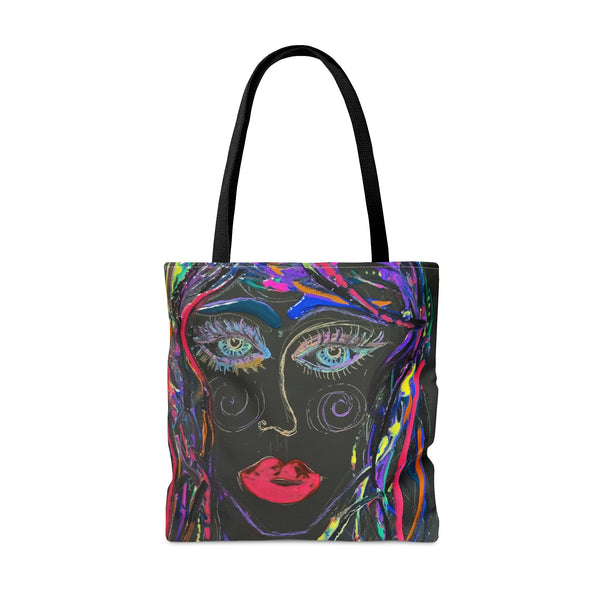 NEON ROSE Tote Bag