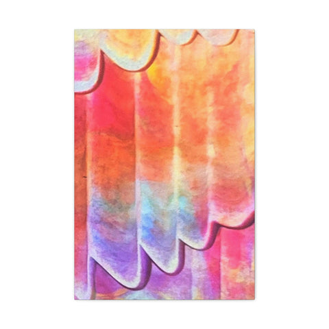 Gallery Art   - Pleated Pastel - Printed  Canvas