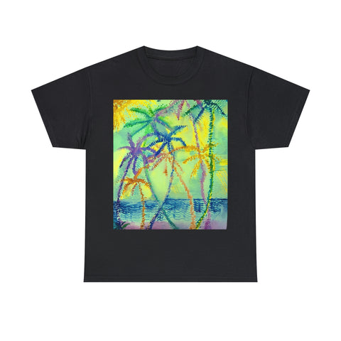 Wearable Art  T-Shirt  --Evening Palms---