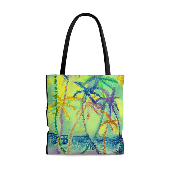 Evening Palms Tote Bags