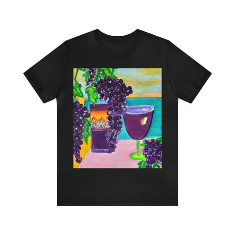 Wearable Art T Shirt --Wine Time-    Unisex Jersey Short Sleeve Tee