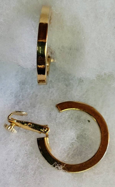 60s & Gold Hoops Pat Pending  Classic Clips Earrings