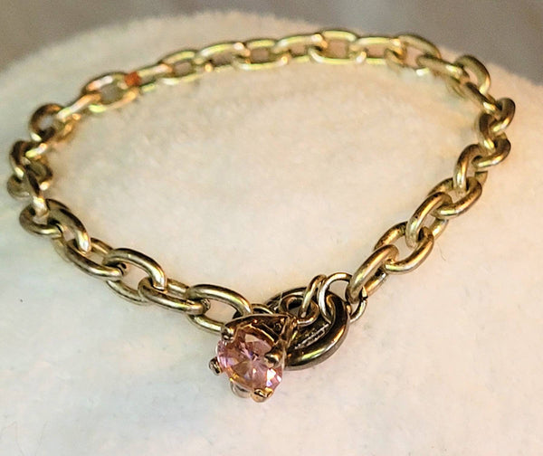 Pretty Pink Rhinestone  Bracelet 90s