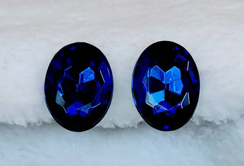 Stunning Shades of Blue Earrings Cobalt Sapphire...