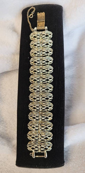 Coro Class Vintage  Silver Artsy Bracelet