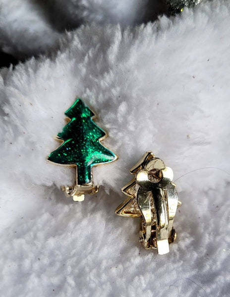 Oh Christmas Tree Earrings Vintage Holiday Treasures