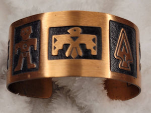 Southwest Solid Copper Cuff Bracelet Vintage Sunbelt Trading Post