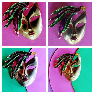 Faces Collection Pin Mardi Gras Mask
