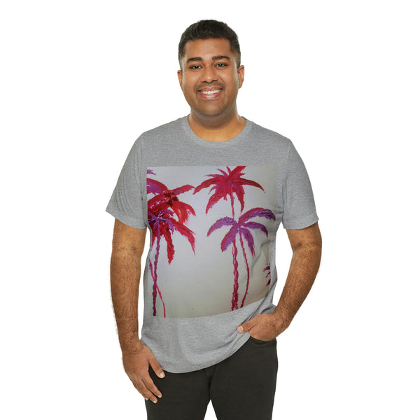 CRIMSON PALM   Wearable Art Unisex Jersey Short Sleeve Tee