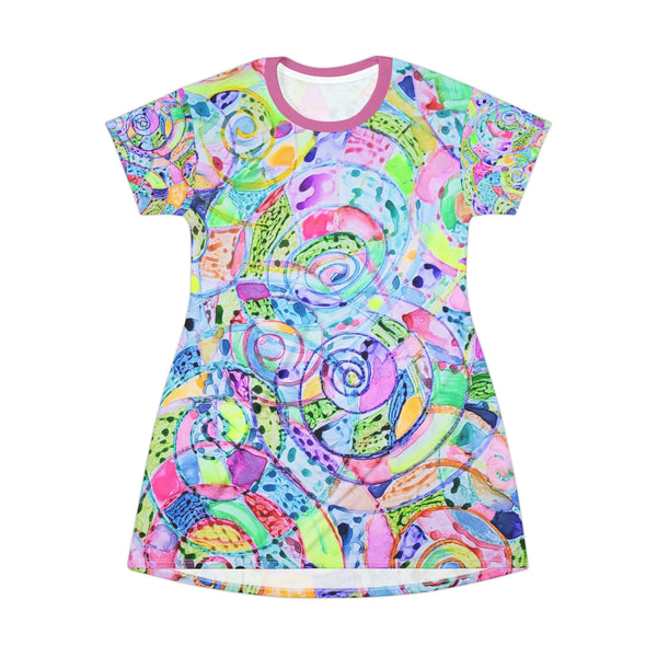 SPIRILING  SPECTRUM   T-Shirt Dress