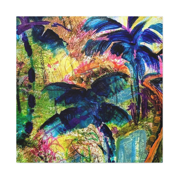 Gallery - Blue Palms - Canvas Print