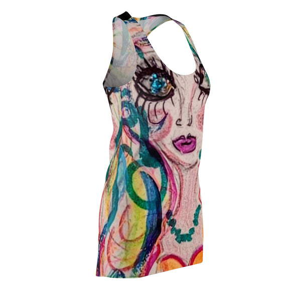 BETTY   Wearable Art Racerback Dress