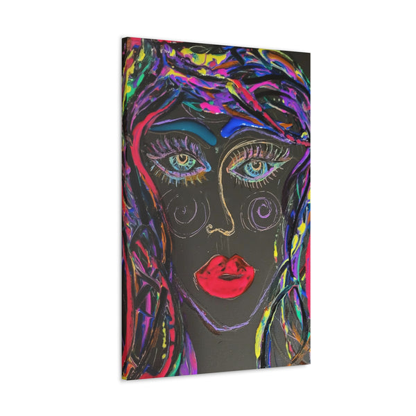 Gallery   - Neon Rose-   Canvas Print