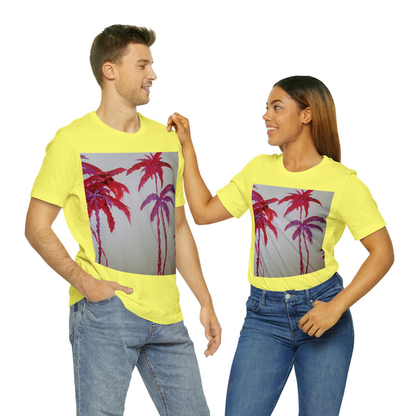 CRIMSON PALM   Wearable Art Unisex Jersey Short Sleeve Tee