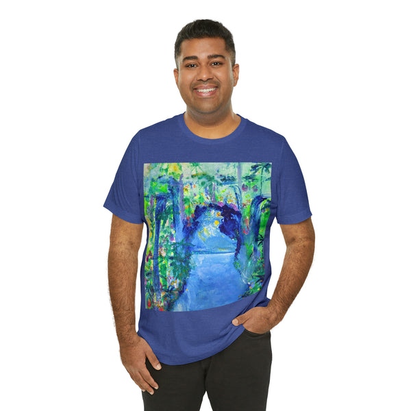 SECRET ISLAND CAVE 2 Wearable Art Unisex Jersey Short Sleeve Tee