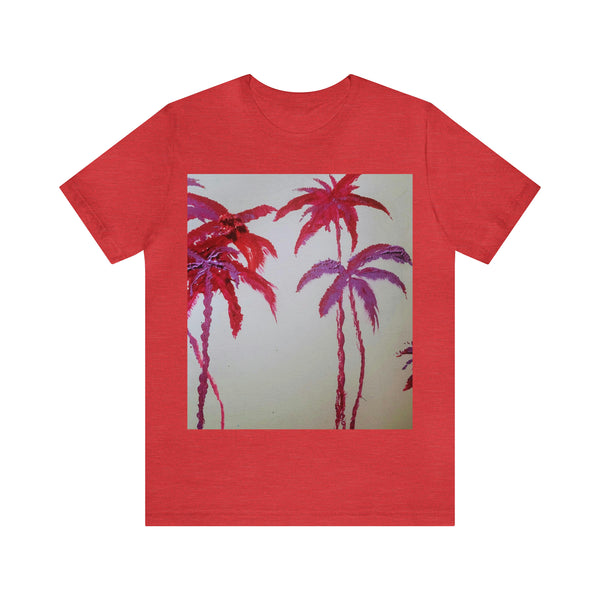 CRIMSON PALM   Wearable Art Unisex Jersey Short Sleeve Tee