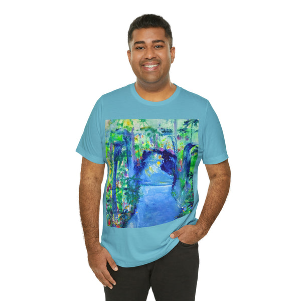 SECRET ISLAND CAVE 2 Wearable Art Unisex Jersey Short Sleeve Tee
