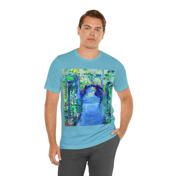 SECRET ISLAND CAVE 2 Wearable Art Unisex Jersey Short Sleeve Tee