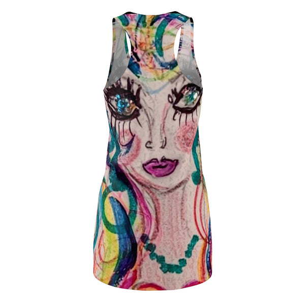BETTY   Wearable Art Racerback Dress
