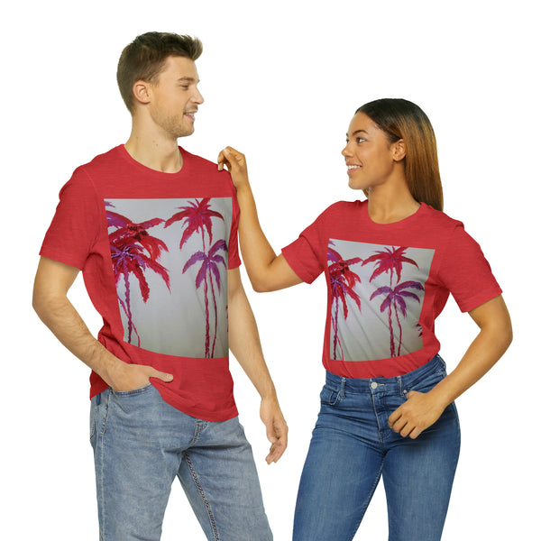 CRIMSON PALM   Wearable Art Unisex Jersey Short Sleeve Tee