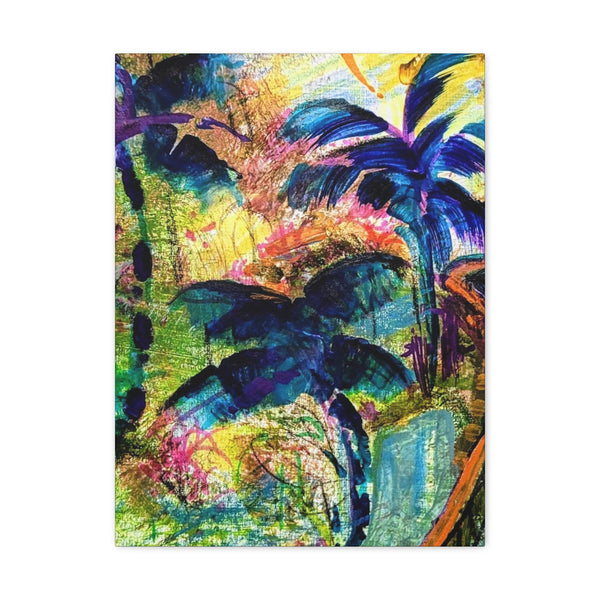 Gallery - Blue Palms - Canvas Print