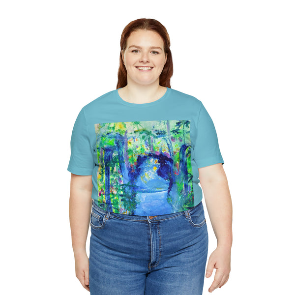SECRET ISLAND CAVE 2 Wearable Art Unisex Jersey Short Sleeve Tee