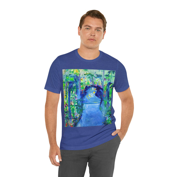 SECRET ISLAND CAVE 2 Wearable Art Unisex Jersey Short Sleeve Tee