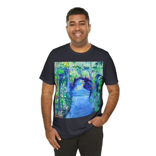 SECRET ISLAND CAVE 2 Wearable Art Unisex Jersey Short Sleeve Tee