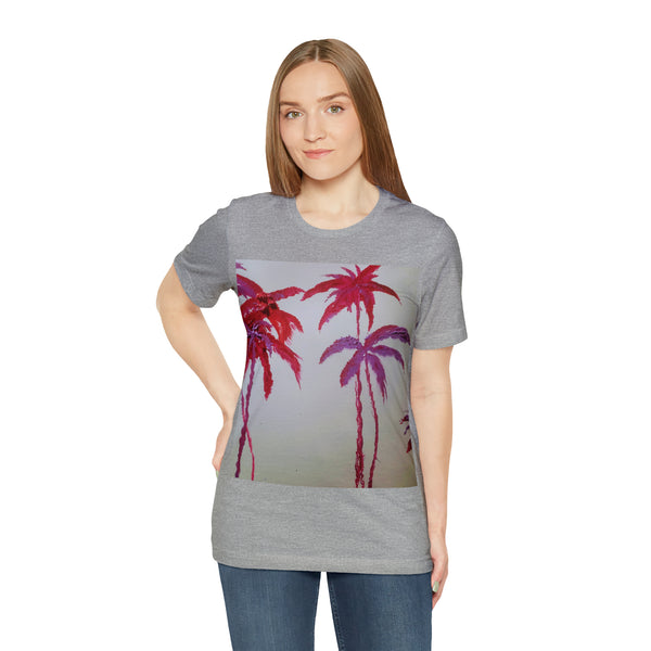 CRIMSON PALM   Wearable Art Unisex Jersey Short Sleeve Tee