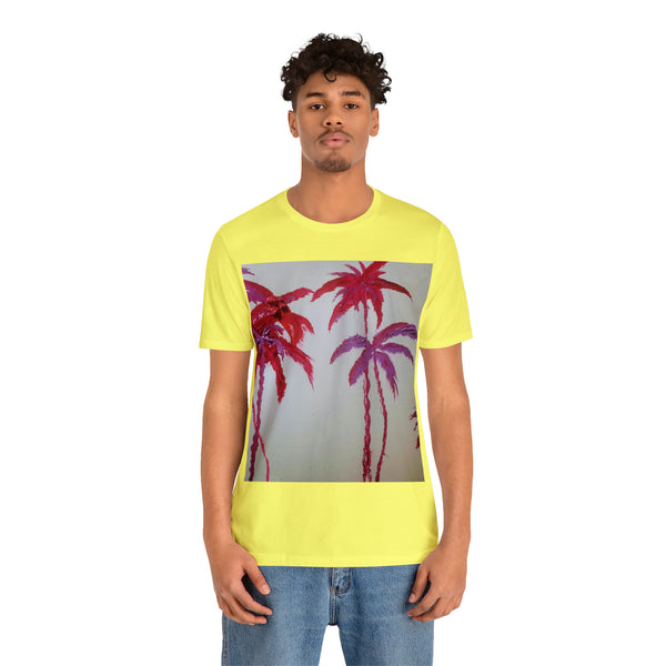 CRIMSON PALM   Wearable Art Unisex Jersey Short Sleeve Tee
