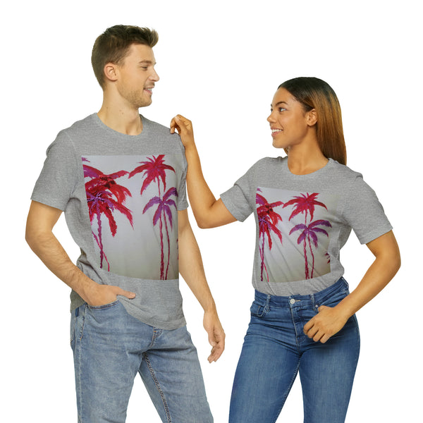 CRIMSON PALM   Wearable Art Unisex Jersey Short Sleeve Tee