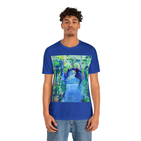 SECRET ISLAND CAVE 2 Wearable Art Unisex Jersey Short Sleeve Tee