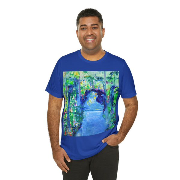SECRET ISLAND CAVE 2 Wearable Art Unisex Jersey Short Sleeve Tee