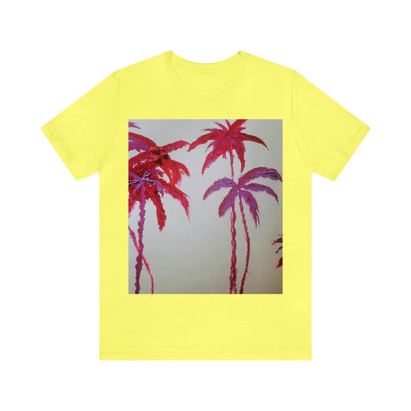 CRIMSON PALM   Wearable Art Unisex Jersey Short Sleeve Tee