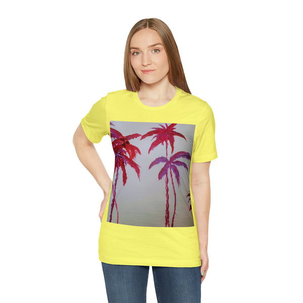 CRIMSON PALM   Wearable Art Unisex Jersey Short Sleeve Tee