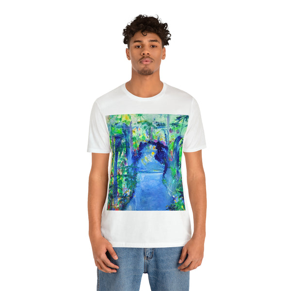 SECRET ISLAND CAVE 2 Wearable Art Unisex Jersey Short Sleeve Tee