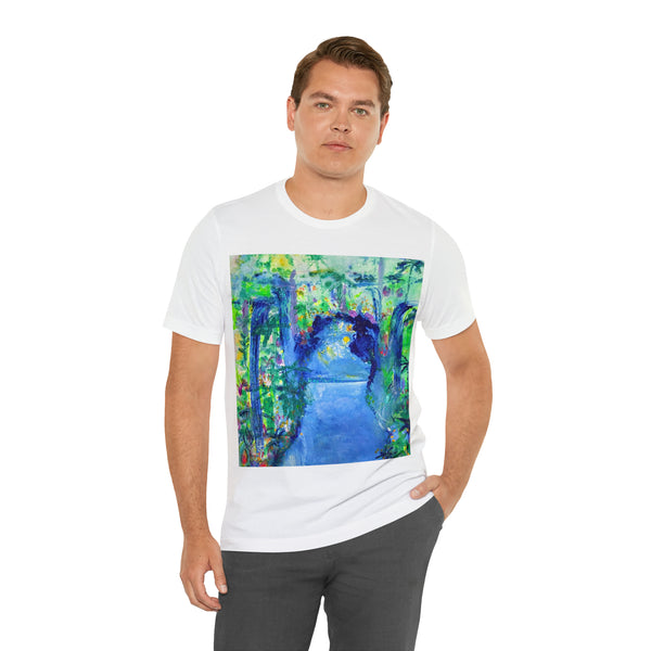 SECRET ISLAND CAVE 2 Wearable Art Unisex Jersey Short Sleeve Tee