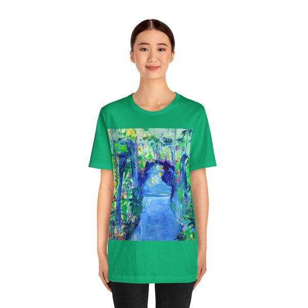 SECRET ISLAND CAVE 2 Wearable Art Unisex Jersey Short Sleeve Tee