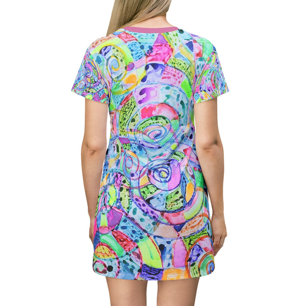 SPIRILING  SPECTRUM   T-Shirt Dress