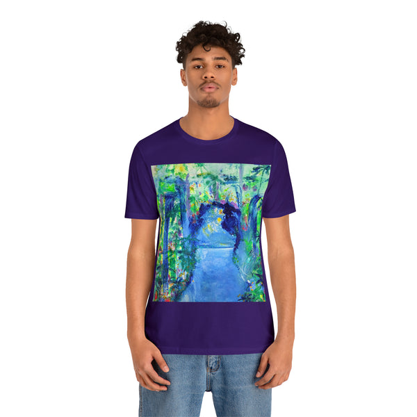 SECRET ISLAND CAVE 2 Wearable Art Unisex Jersey Short Sleeve Tee