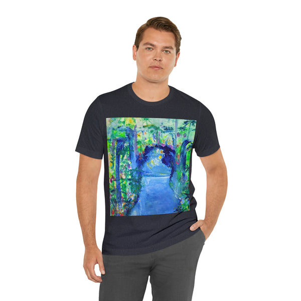 SECRET ISLAND CAVE 2 Wearable Art Unisex Jersey Short Sleeve Tee