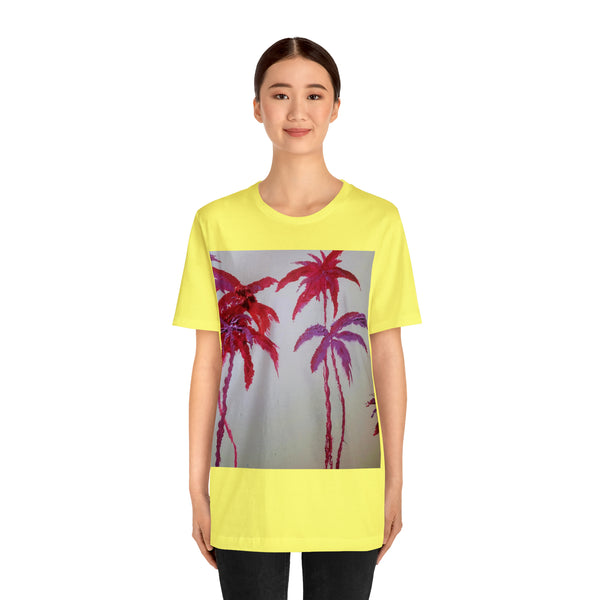 CRIMSON PALM   Wearable Art Unisex Jersey Short Sleeve Tee