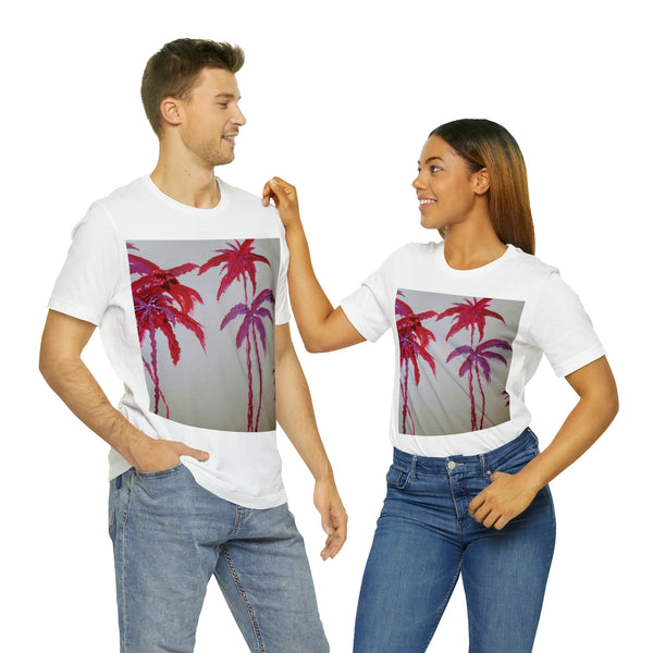 CRIMSON PALM   Wearable Art Unisex Jersey Short Sleeve Tee