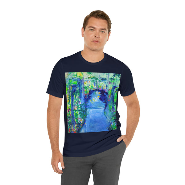 SECRET ISLAND CAVE 2 Wearable Art Unisex Jersey Short Sleeve Tee